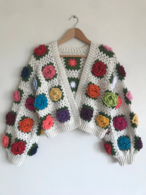 Rose Garden Jacket Crochet Pattern