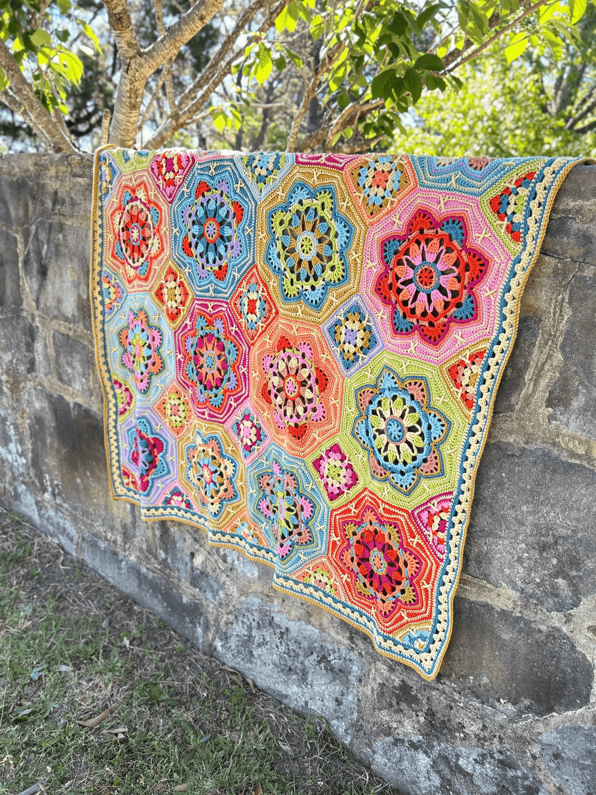 Step-by-step Persian Tiles crochet pattern tutorial photo