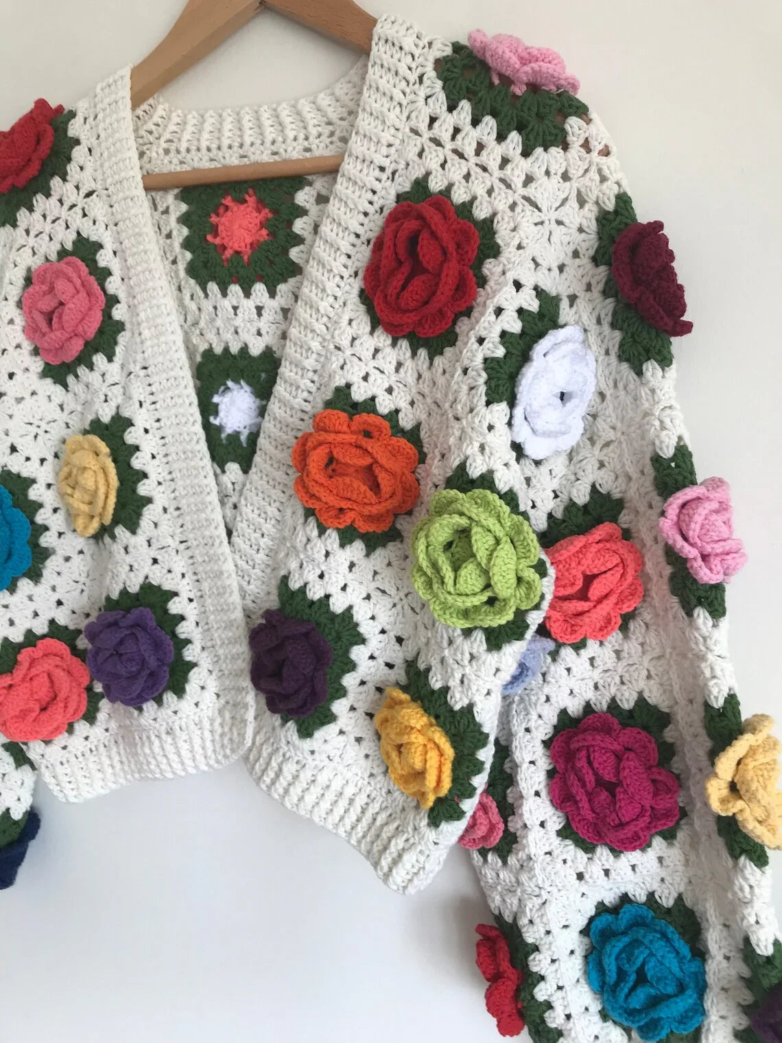 Rose Garden Jacket Crochet Pattern