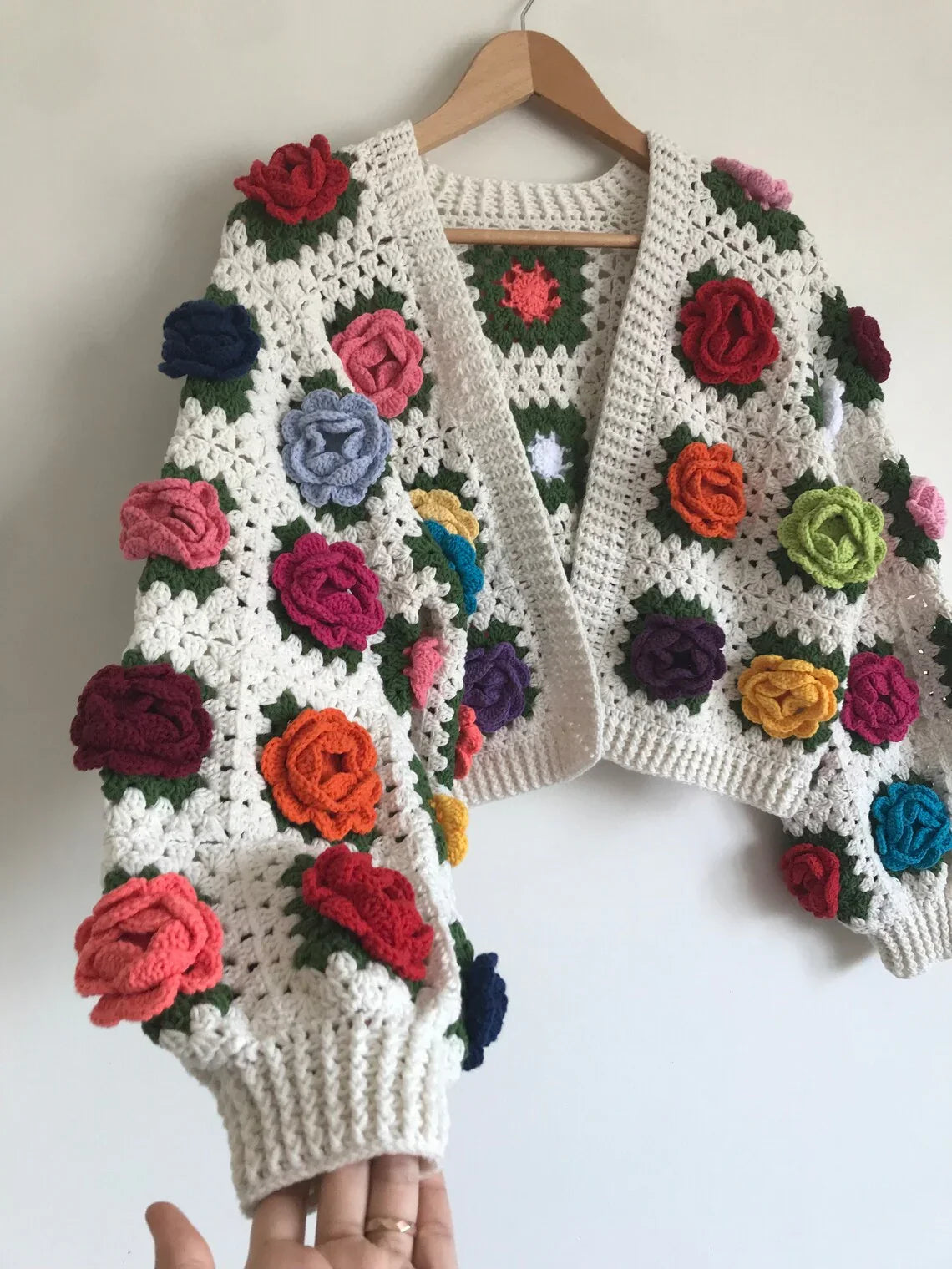 Rose Garden Jacket Crochet Pattern