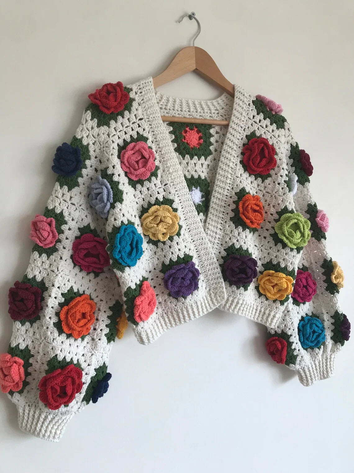 Rose Garden Jacket Crochet Pattern