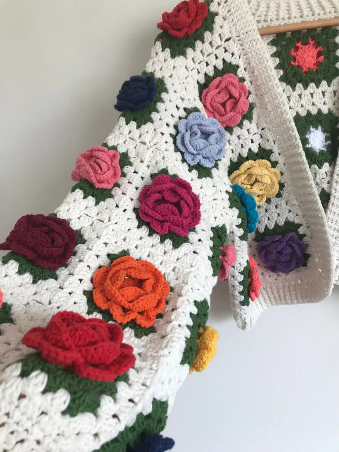 Rose Garden Jacket Crochet Pattern
