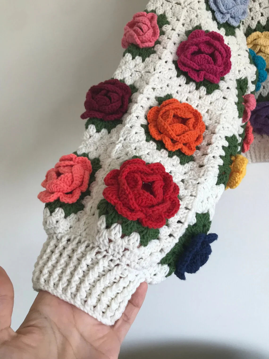 Rose Garden Jacket Crochet Pattern