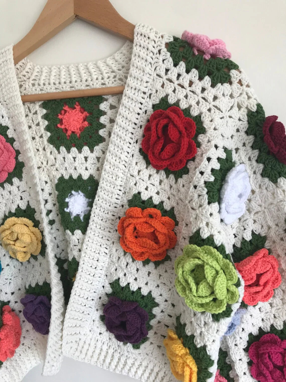 Rose Garden Jacket Crochet Pattern