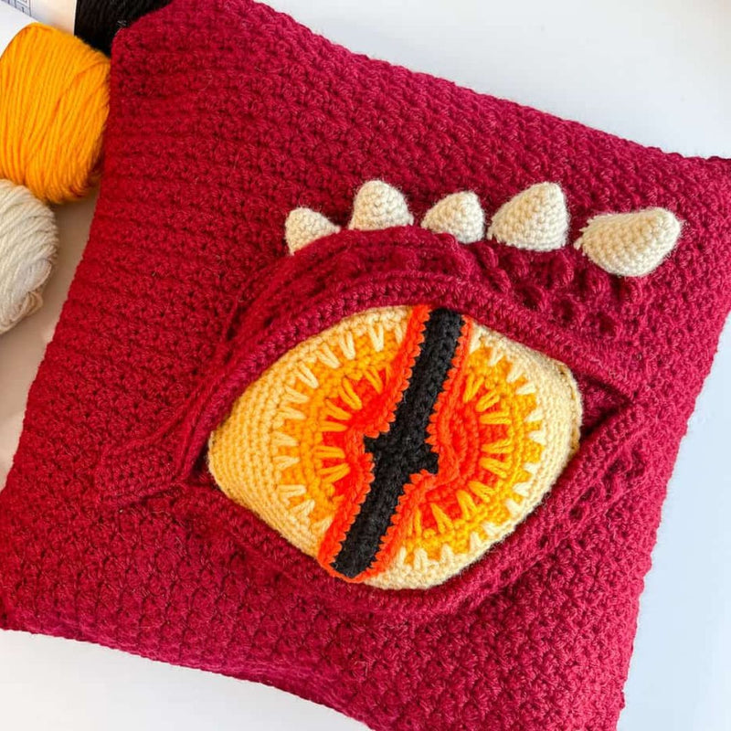 Dragon Eye Pillow Crochet Pattern