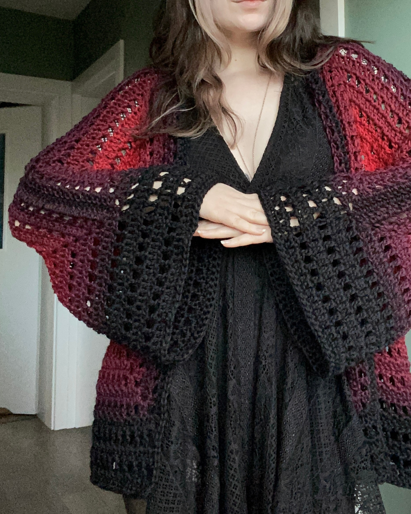 Hexagon Cardigan Crochet Pattern