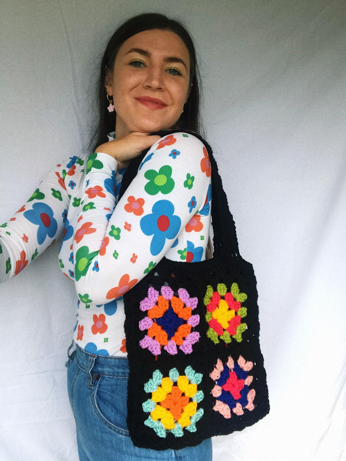 Granny Square Tote Bag – Crochet Pattern