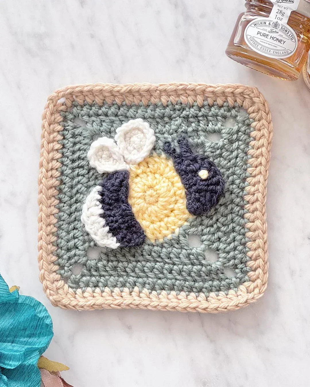 Baby Blanket Crochet Pattern with Animal Granny Squares