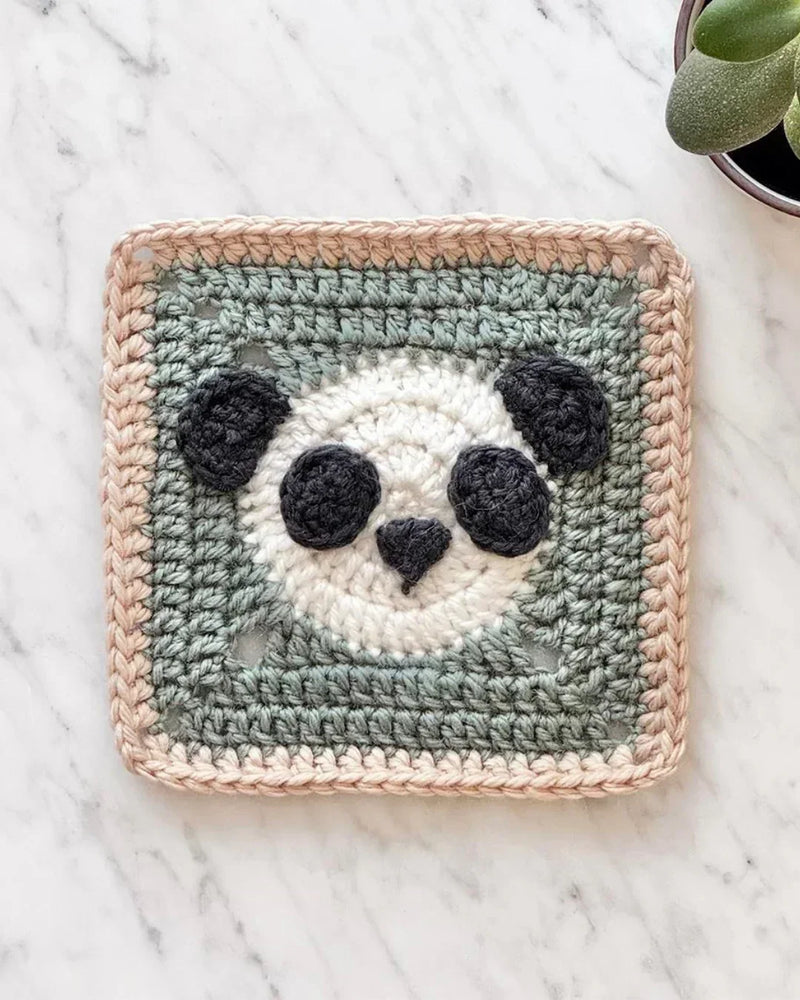 Panda Granny Square Pattern