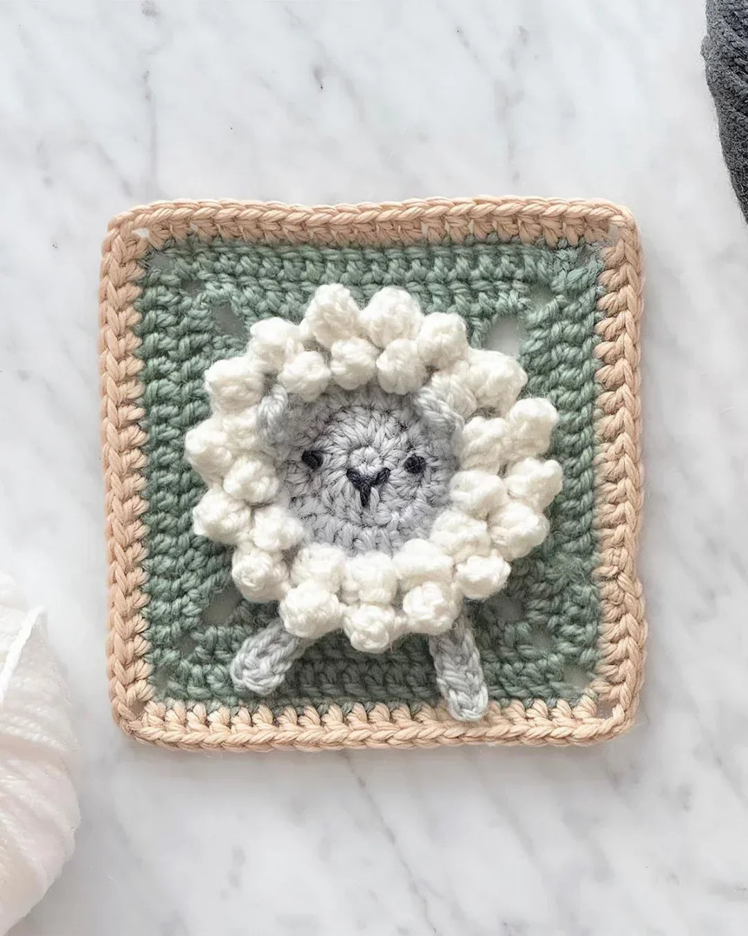 Baby Blanket Crochet Pattern with Animal Granny Squares