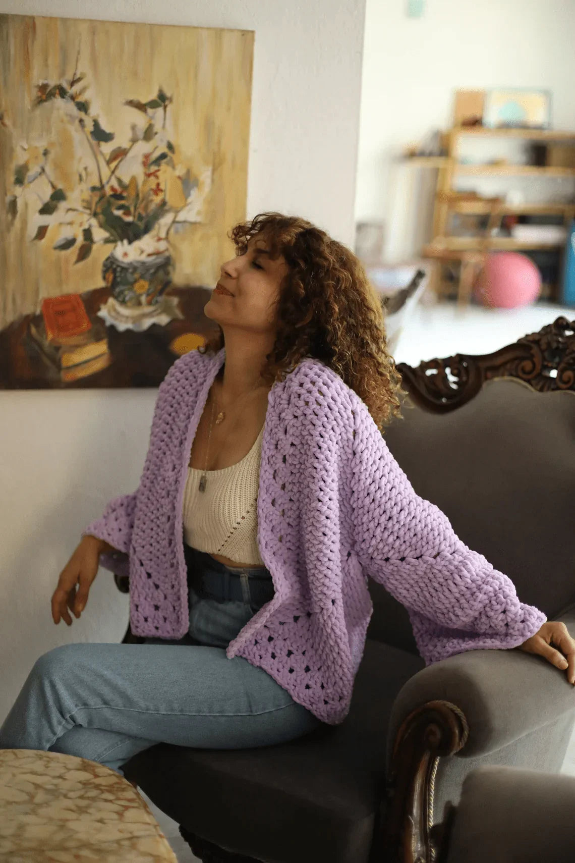 Hexagon Cardigan - Crochet Pattern